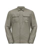 Jack wolfskin Barrier LS Shirt Heren Stone XL Jack wolfskin Barrier LS Shirt Heren Stone XL