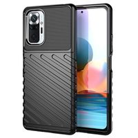 Thunder Series Xiaomi Redmi Note 10 Pro TPU Case - Zwart - thumbnail