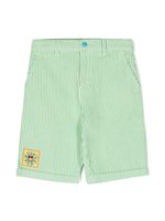 Stella McCartney Kids short en coton biologique à rayures - Blanc - thumbnail