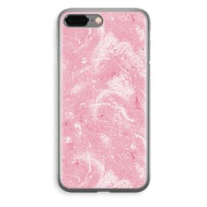 Abstract Painting Pink: iPhone 8 Plus Transparant Hoesje