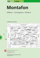 Wandelkaart - Topografische kaart 238 Montafon | Swisstopo