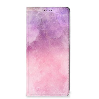 Bookcase Samsung Galaxy S25 Plus Pink Purple Paint