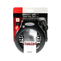 Simson ringslot sure art2 - zwart, 6.5cm - fiets