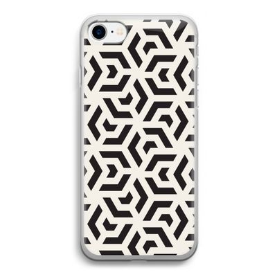 Crazy pattern: iPhone SE 2020 Transparant Hoesje