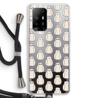 Uilen: Oppo A94 5G Transparant Hoesje met koord