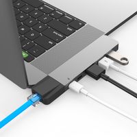 Hyper Drive NET 6-in-2 USB-C Hub dockingstation - thumbnail