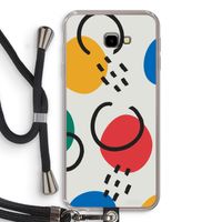 Illustratieve pop 3: Samsung Galaxy J4 Plus Transparant Hoesje met koord