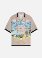 Off The Pitch Paradise Satin Shirt Heren Beige - Maat L - Kleur: Beige | Soccerfanshop