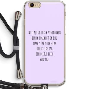 Zelfvertrouwen: iPhone 6 / 6S Transparant Hoesje met koord