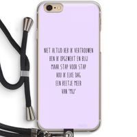 Zelfvertrouwen: iPhone 6 / 6S Transparant Hoesje met koord