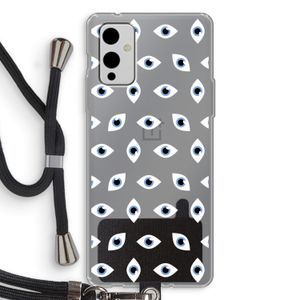 Eyes pattern: OnePlus 9 Transparant Hoesje met koord
