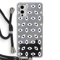 Eyes pattern: OnePlus 9 Transparant Hoesje met koord