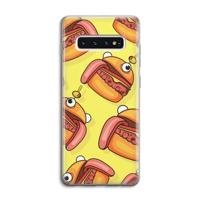 Hamburger: Samsung Galaxy S10 4G Transparant Hoesje