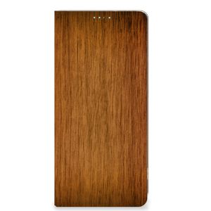 OPPO A98 5G Book Wallet Case Donker Hout