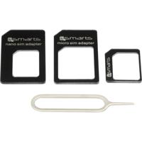 4Smarts SIM-adapter Incl. SIM-naald Aangepast naar: Micro SIM, Nano SIM, Standaard SIM