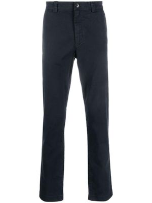Woolrich pantalon chino en coton à coupe droite - Bleu