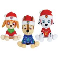Set di 3 peluche - Paw Patrol - Chase, Stella e Marcus - +/- 17 cm - Versione natalizia