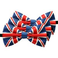 3x Engeland/UK verkleed vlinderstrikjes 12 cm voor dames/heren   - - thumbnail