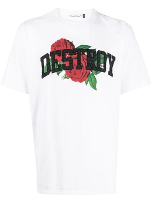 Undercover t-shirt en coton à imprimé graphique - Blanc