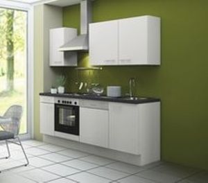 Kitchenette CONCEPT Bengt 210 cm wit incl. Ingebouwde apparaten RAI-949