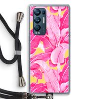 Pink Banana: Oppo Find X3 Neo Transparant Hoesje met koord