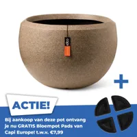 Vaas bol arc granite d177h120 taupe