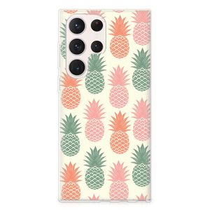 Samsung Galaxy S23 Ultra Siliconen Case Ananas