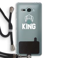 King zwart: Sony Xperia XZ2 Compact Transparant Hoesje met koord