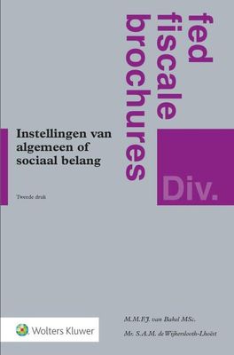 Instellingen van algemeen of sociaal belang - M.M.F.J. van Bakel, S.A.M. de Wijkerslooth-Lhoëst - Paperback (9789013147728)