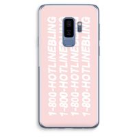 Hotline bling pink: Samsung Galaxy S9 Plus Transparant Hoesje