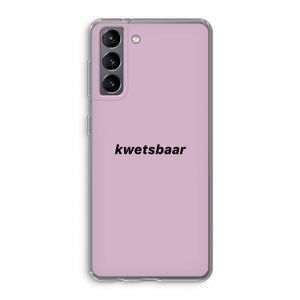 kwetsbaar: Samsung Galaxy S21 Transparant Hoesje