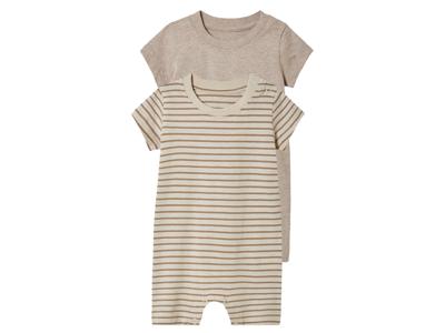 lupilu 2 baby pyjama&apos;s (Bruin, 50/56)