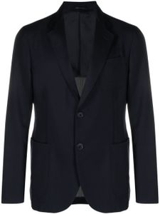 Giorgio Armani blazer à simple boutonnage - Bleu