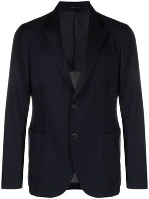 Giorgio Armani blazer à simple boutonnage - Bleu