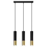 Hanglamp LOOPEZ 3L zwart/goud