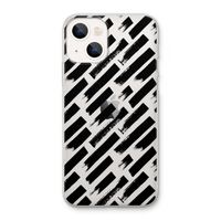 Zwarte vegen: iPhone 13 Transparant Hoesje
