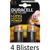 8 Stuks (4 Blisters a 2 st) Duracell Plus Power C batterijen - thumbnail