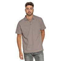 Heren basic poloshirt - grijs - korte mouw - katoen