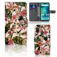 Xiaomi Mi A2 Lite Hoesje Flowers | Portemonnee hoesje