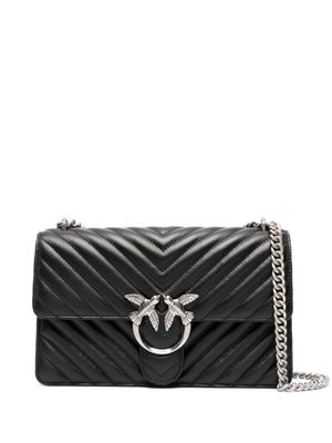 PINKO sac porté épaule Love Bird matelassé - Noir