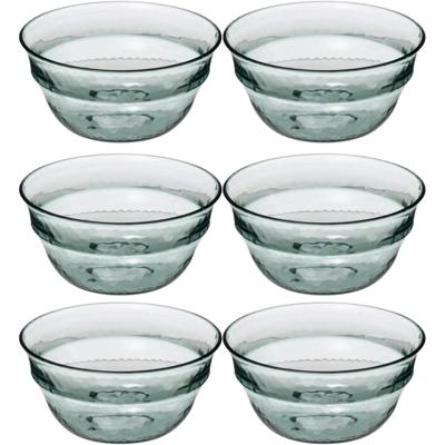 Secret de Gourmet - Set van 6x stuks - Kommetje/serveer schaaltje - relief kunststof - D13 cm