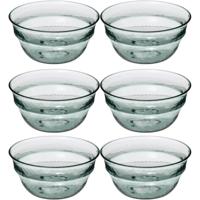 Secret de Gourmet - Set van 6x stuks - Kommetje/serveer schaaltje - relief kunststof - D13 cm