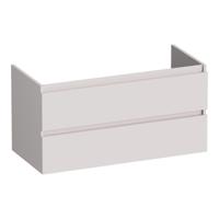 Brauer Joy - Onderkast - 100 cm - met 2 Softclose Lades Greeploos en 1 Sifon Uitsparing - Mat Zand