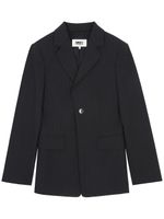 MM6 Maison Margiela blazer à fines rayures - Noir