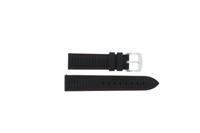 Horlogeband Universeel JD752-RS Silicoon Zwart 20mm