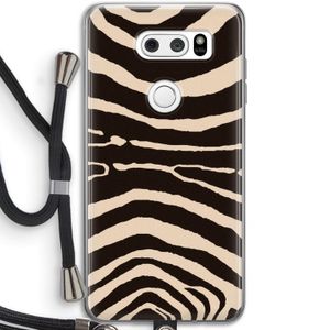 Arizona Zebra: LG V30 Transparant Hoesje met koord