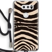 Arizona Zebra: LG V30 Transparant Hoesje met koord
