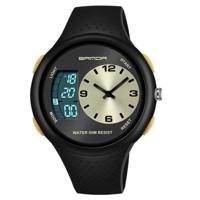 SANDA 763 mannen waterdichte student horloge explosieve mode multi functionele nacht licht outdoor sportpersoonlijkheid elektronische polshorloge (gee