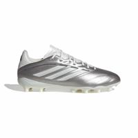 adidas Copa Pure IV League Gras Voetbalschoenen (FG) Kids Zilver Wit Donkergrijs