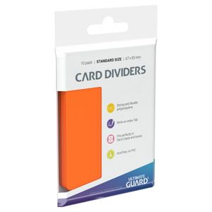 Ultimate Guard Card Dividers Standard Size Orange (10)